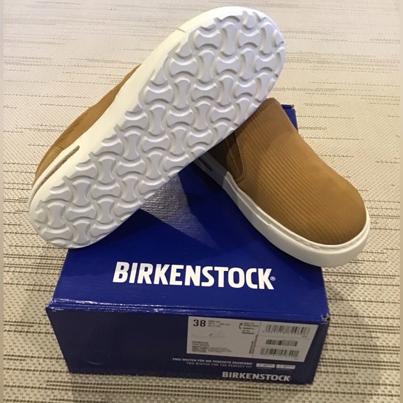 Birkenstock Oswego Slip-On Sneakers in Cork Brown - Picture 3 of 3